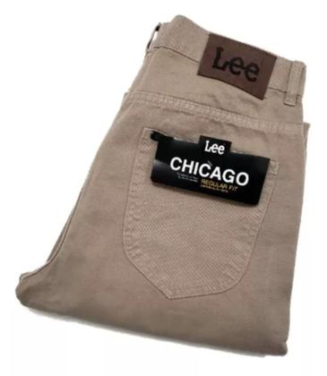 Imagem de Calça jeans sarja lee chicago 100% algodão tradicional masculina