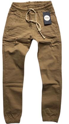 Imagem de calça jogger jeans juvenil menino com laycra tam 10 12 14 e 16 anos