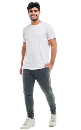 Imagem de  Calça Moletom Masculina Jogger Slim Fit Básica Lisa