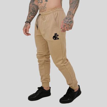 Imagem de Calça Moletom Masculino Jogger Slim Agasalho Flanelado Academia No Gain