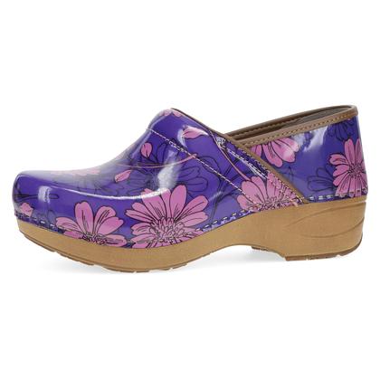 Imagem de Calçado leve e antiderrapante Dansko XP 2.0 para conforto e suporte. Ideal para profissionais de longa data - enfermagem, veterinários e profissionais de saúde - Purple Bloom, 6,5 a 7 milhões de EUA