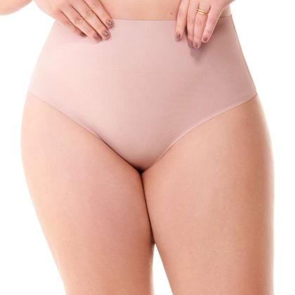 Imagem de Calcinha Tanga Cós Alto Laser Termofusionada Blush