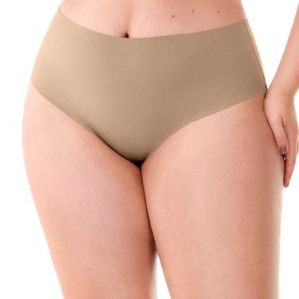 Imagem de Calcinha Tanga Plus Corte a Laser Bege