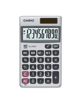 Imagem de Calculadora Casio SL-310SV LCD de energia solar de 10 dígitos