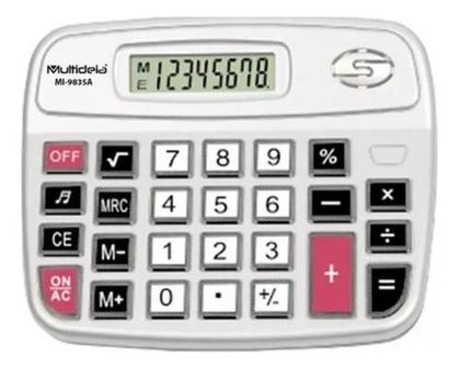 Imagem de Calculadora De Mesa (comercio, Escritório Etc.) C/ Cor Prata