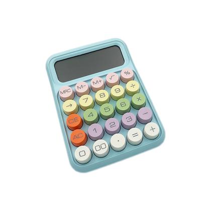 Imagem de Calculadora Estilo Retrô 12 Dígitos com Teclas Coloridas