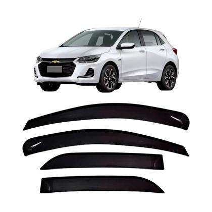 Imagem de Calha De Chuva Defletor Onix Hatch 2020 A 2024 4 Portas
