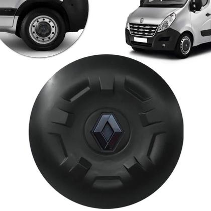 Imagem de Calota Centro Miolo Renault Master 2014 2017 Logo Preto 1 pc