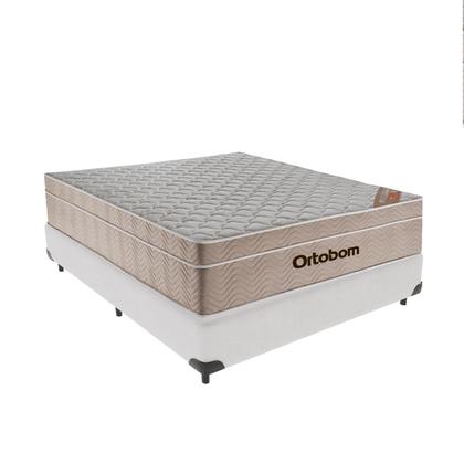 Imagem de Cama Box Branco e Colchão Airtech SpringPocket Viúvo Ortobom