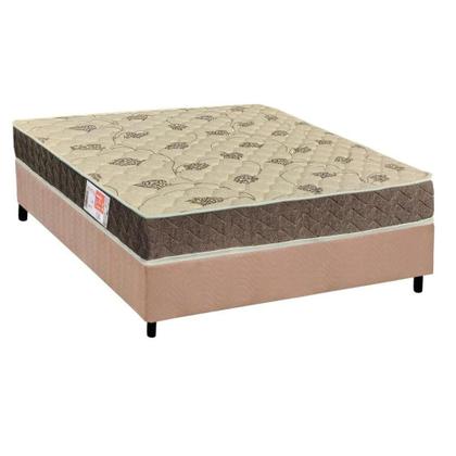 Imagem de Cama Box Casal: Colchão Espuma Orthoflex D33 Comfortpedic Line + Base CRC Suede Clean(138x188)