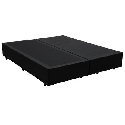 Imagem de Cama Box King Bipartido NK Camas Sintético Preto 40x193x203