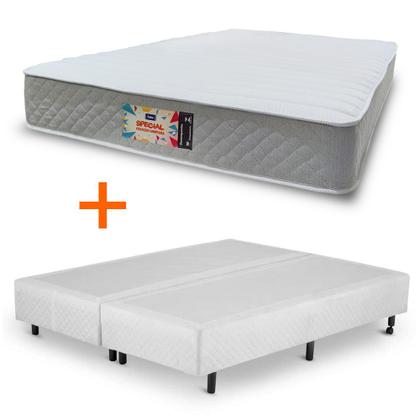 Imagem de Cama Box King + Colchão Dabe Special Coleção KING SIZE - Molas Ensacadas - 193x203