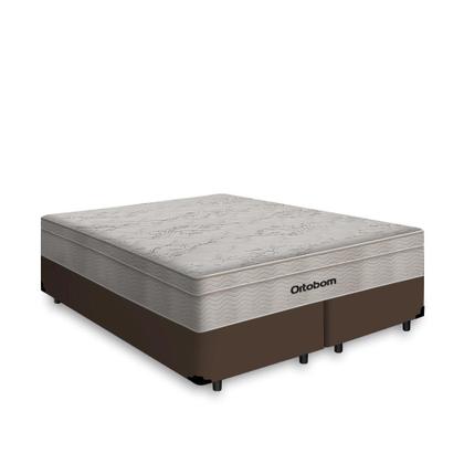 Imagem de Cama Box Queen + Colchão de Molas Ensacadas Ortobom AirTech SpringPocket 158cm