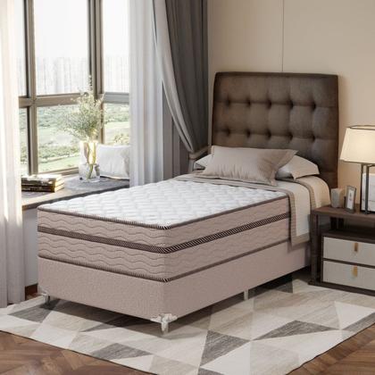 Imagem de Cama Box Solteirão 108x198x63cm Molas Ensacadas Sonhare Montreal