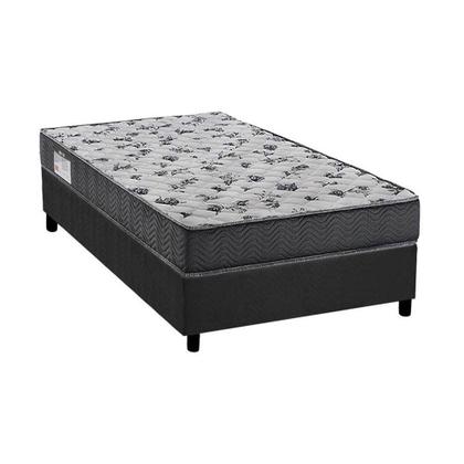 Imagem de Cama Box Solteiro: Colchão Espuma D33 Ortobom /EP ISO 100 Ultra Firme + Base CRC Suede Gray(78x188)