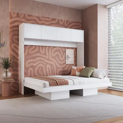 Imagem de Cama Casal Articulável Horizontal com Portas 140 Hanover