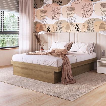 Imagem de Cama Casal Box Baú 140 Bogotá 138x188cm
