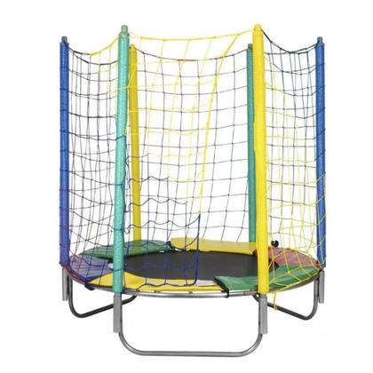 Imagem de Cama Elástica 1,50m ChicoPlay Lona Preta Importada sem Emenda