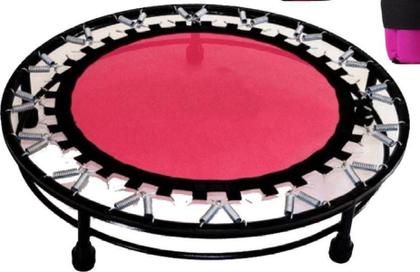 Imagem de Cama Elástica Mini Jump Pink 32 Molas + Caneleira 5 Kg Pink