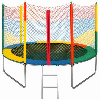 Imagem de Cama Elástica Pula Pula 2,44 Suporta 270Kg Alta resistência Rede com Zíper