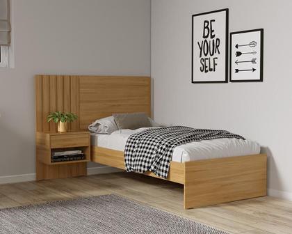 Imagem de Cama Solteiro Quarto Zara com Mesa de Cabeceira