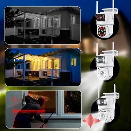 Imagem de Câmera Branca Externa Wifi Detecção Smart