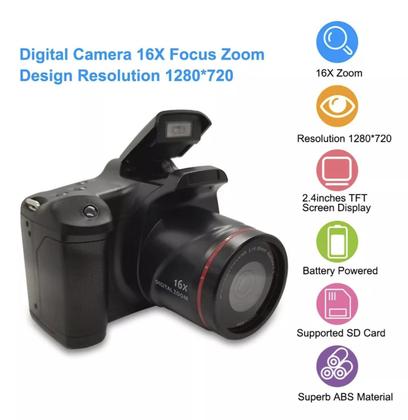 Imagem de Câmera digital com zoom 16X F-ocus Design com resolução 1920x1080