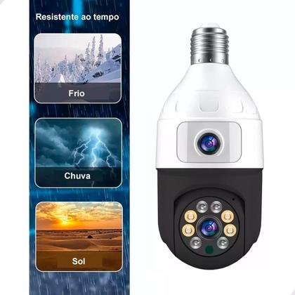 Imagem de Câmera Lâmpada Dupla Lente Para Monitoramento E Segurança