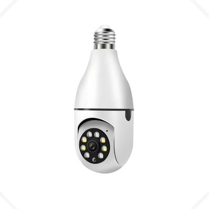 Imagem de Camera Wifi Ip Bocal E27 Hd Lampada Alarme Espiã Led Infra CMIP001