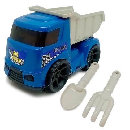 Imagem de Caminhão Caçamba Basculante c/ Pá e Rastelo Brinquedo Infantil