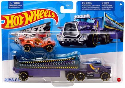 Imagem de Caminhão + Veículo - Caminhões de Transporte - Super Rigs - 1/64 - Hot Wheels