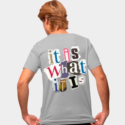 Imagem de Camisa Camiseta Genuine Grit Masculina Estampada Algodão 30.1 It Is Wath It Is