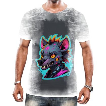 Imagem de Camisa Camiseta Tshirt Animais Cyberpunk Hienas Savanas 2