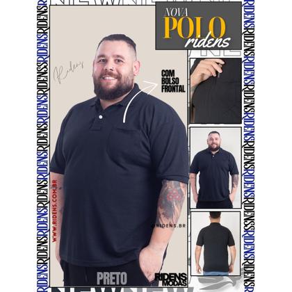 Imagem de Camisa Gola Polo Com Bolso Masculina Tecido Premium e Ótimo Acabamento Plus Size