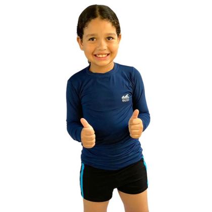 Imagem de Camisa Infantil Menino Com Proteção Fator 50+ Para Praia e Piscina