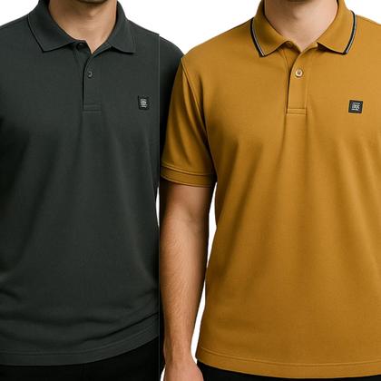 Imagem de Camisa Plus Size Masculina Básica Casual Confortavel