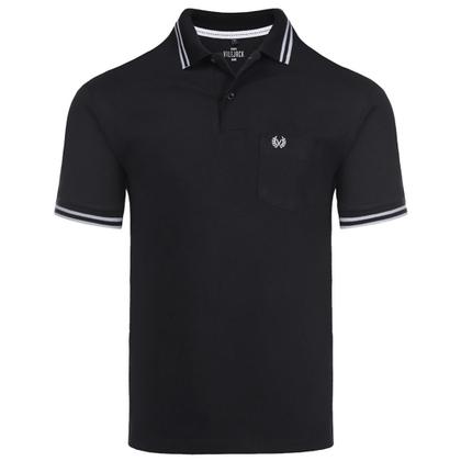 Imagem de Camisa Polo Masc Básica Meia Malha C Bolso Vilejack VMGP0110