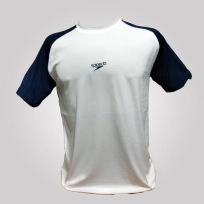 Imagem de Camisa Speedo Team Collection Masculina - Branco+Azul Marinho