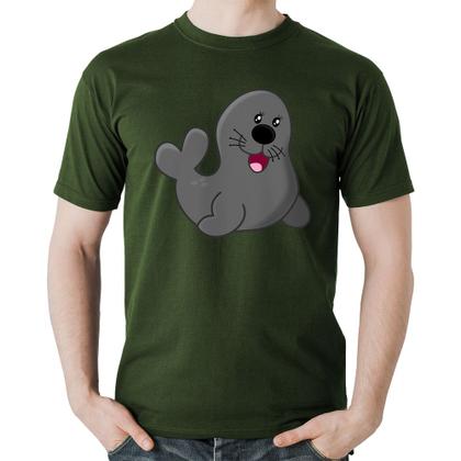 Imagem de Camiseta Algodão Foca Feliz - Foca na Moda