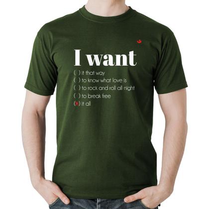 Imagem de Camiseta Algodão I want... - Foca na Moda