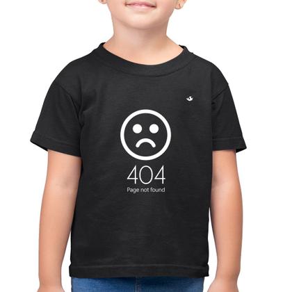 Imagem de Camiseta Algodão Infantil 404 Page not found - Foca na Moda