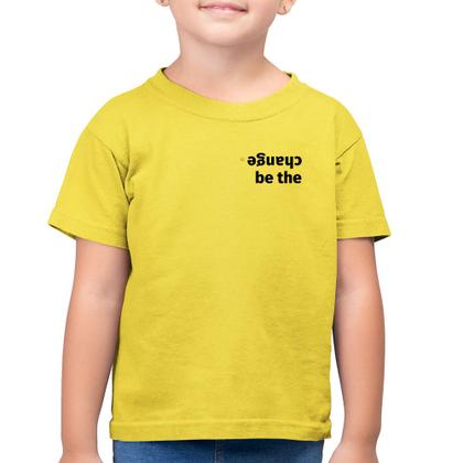 Imagem de Camiseta Algodão Infantil Be the change - Foca na Moda