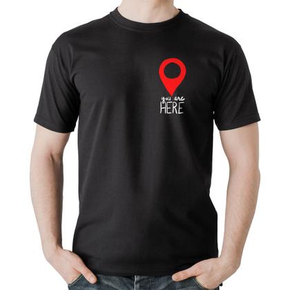 Imagem de Camiseta Algodão You Are Here - Foca na Moda