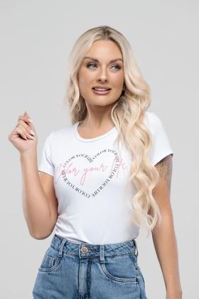 Imagem de Camiseta - Branca Estampada