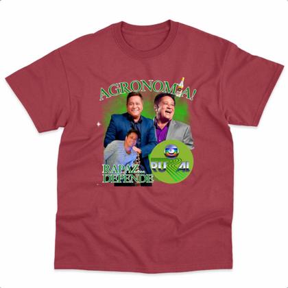 Imagem de Camiseta Cantor Leonardo Meme Pinga Agronomia Rapaz Depende 100% Algodão Envio Imediato