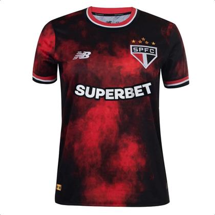 Imagem de  camiseta feminina são paulo  nb comemorativa 24/25 torcedor