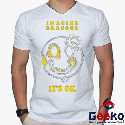 Imagem de Camiseta Imagine Dragons 100% Algodão It's OK Indie Rock Geeko