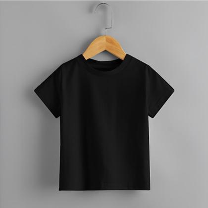 Imagem de Camiseta Infantil Básica Lisa Tecido Premium 100% Algodão Confortável 