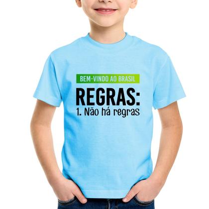 Imagem de Camiseta Infantil Regras: Não há regras - Foca na Moda