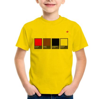 Imagem de Camiseta Infantil Rock Color Guide - Foca na Moda